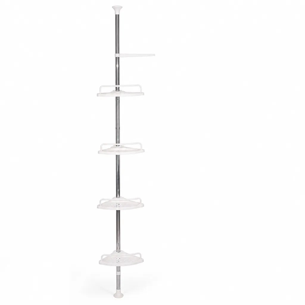 Telescopic Adjustable Shower Corner Shelf (4-Tier)