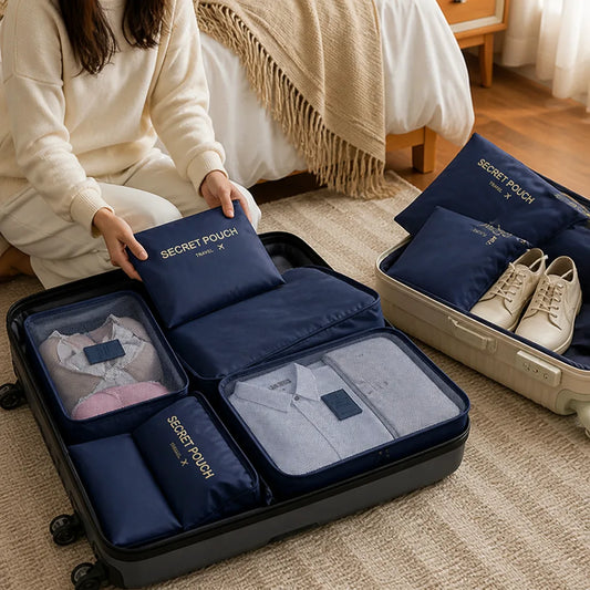 Waterproof Compression Packing Cubes (Set of 7)