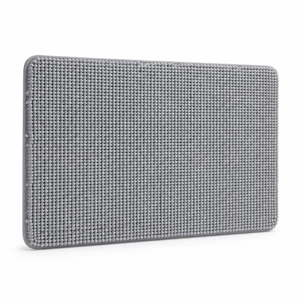 Absorbent Quick-Drying Chenille Bath Mat with Non-Slip Backing