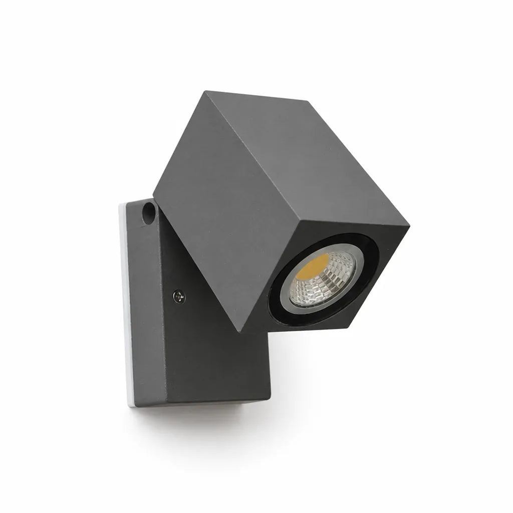 Adjustable Wall-Mounted Waterproof Aluminum Outdoor LED Spotlight