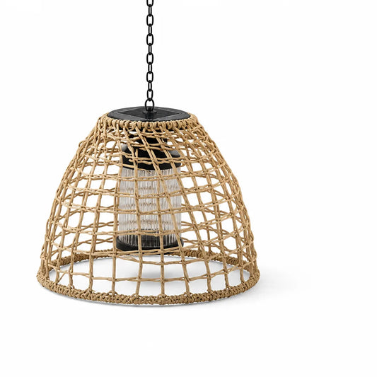 Bell-Shaped Solar Hanging Lamp (Metal Chain, IP65 Waterproof)