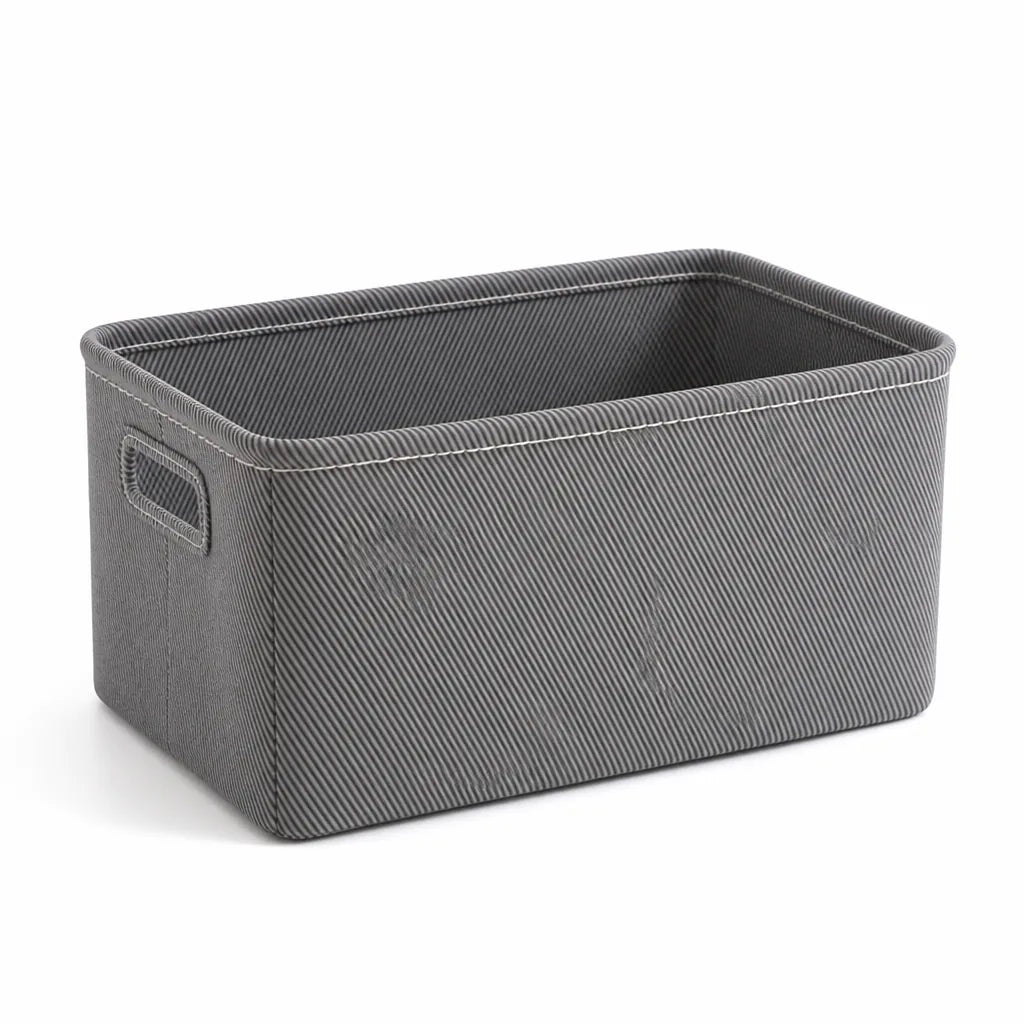 Corduroy Foldable Clothing Storage Box (Reinforced Handles)