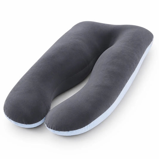 Ergonomic Contoured Side Sleeper Body Pillow (Cotton Cover, Removable & Washable)