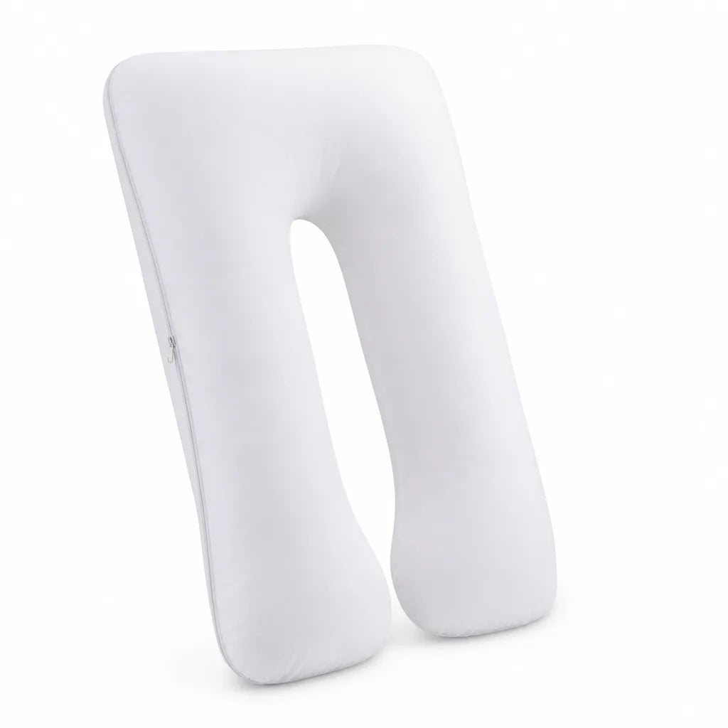 Ergonomic Contoured Side Sleeper Body Pillow (Cotton Cover, Removable & Washable)