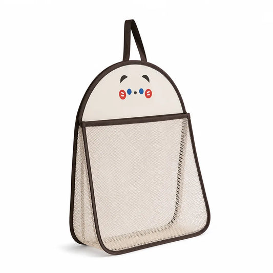 Foldable Hanging Mesh Storage Bag with Metal Hooks (Animal Pattern)