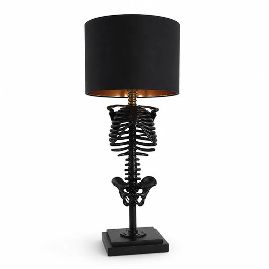 Handcrafted Gothic Skeleton Table Lamp