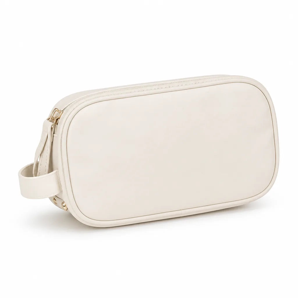 Multi-Compartment Makeup Bag With Elastic Bands And Mesh Pockets (30 x 15.5 x 16 cm)
