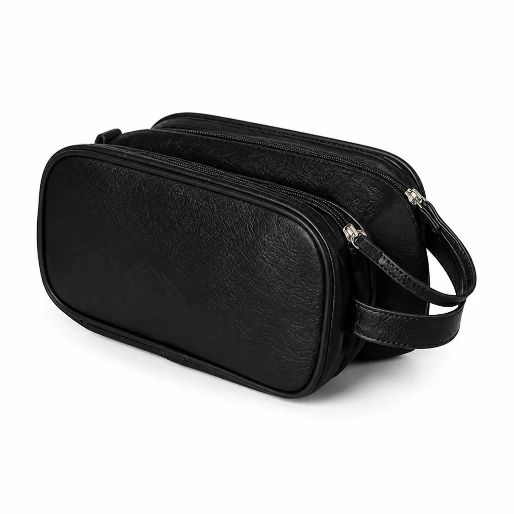 Multi-Compartment Makeup Bag With Elastic Bands And Mesh Pockets (30 x 15.5 x 16 cm)