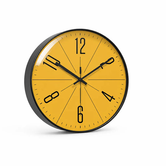 Nordic Minimalist High-Contrast Dial Wall Clock
