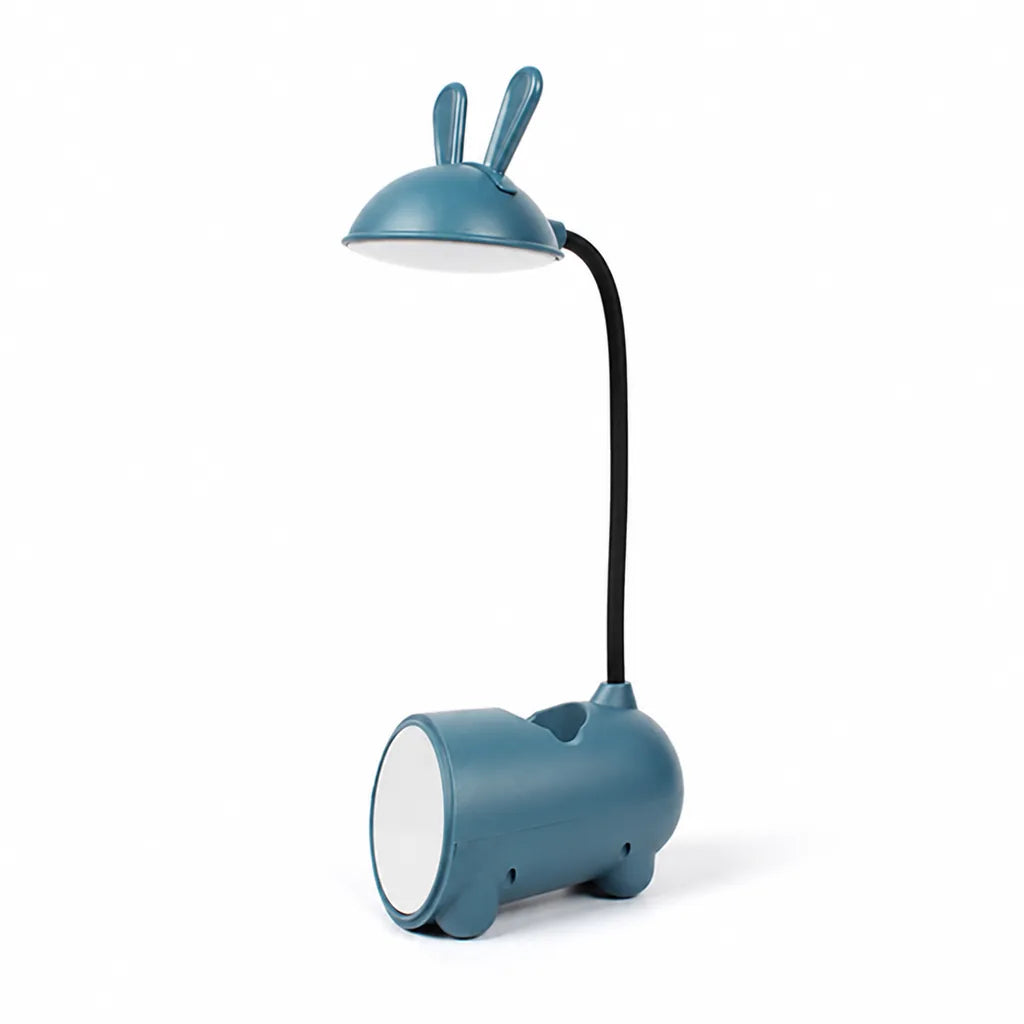 Rabbit Motif Led Desk Lamp with Integrated Pen Holder