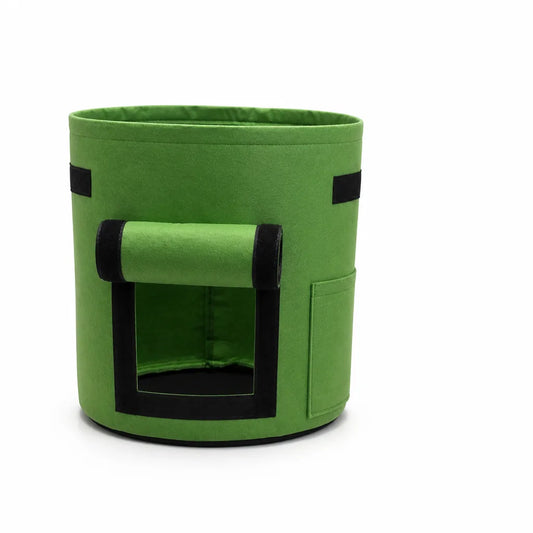 Side Harvest Flap Grow Bag With Reinforced Handles (30 × 30 cm)