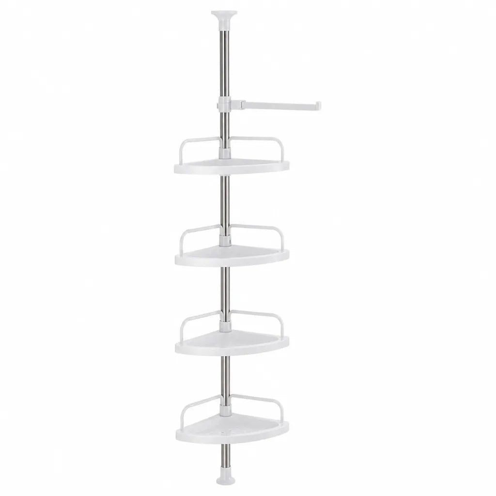 Telescopic Adjustable Shower Corner Shelf (4-Tier)