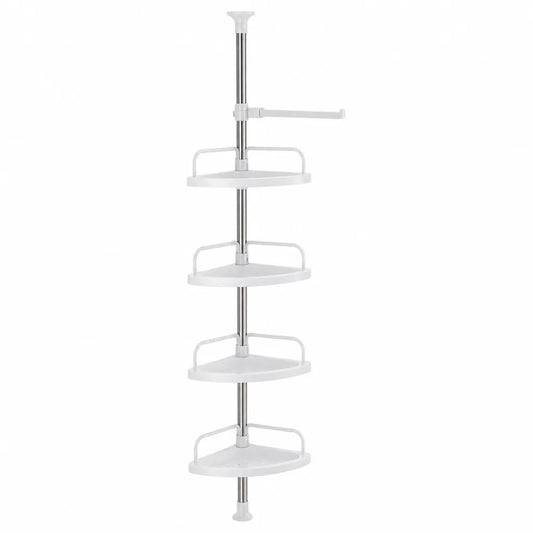 Telescopic Adjustable Shower Corner Shelf (4-Tier)