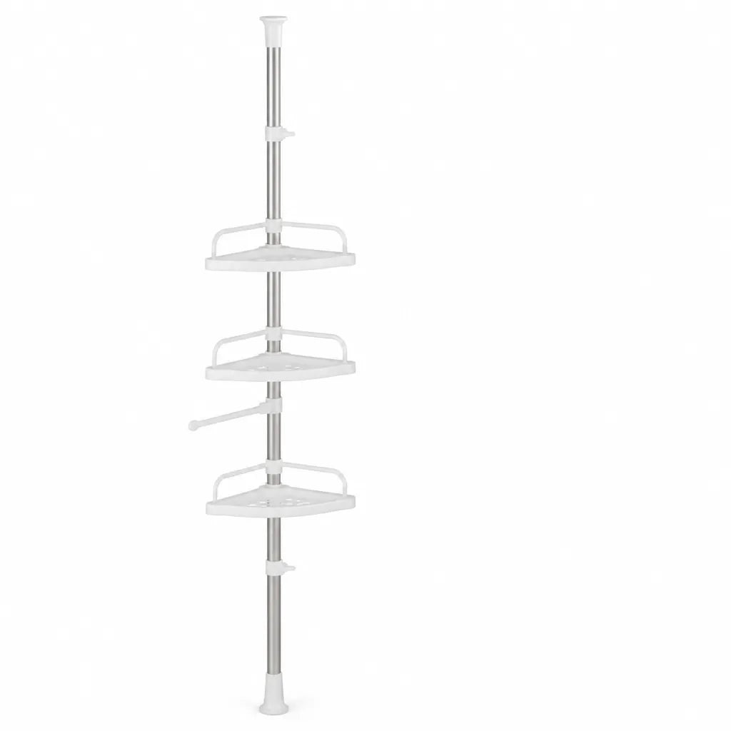 Telescopic Adjustable Shower Corner Shelf (4-Tier)