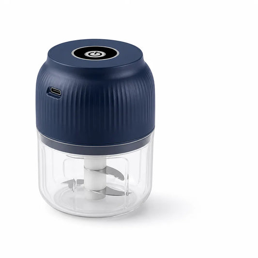 USB Rechargeable Electric Food Chopper with Stainless Steel Blades (300 ml)