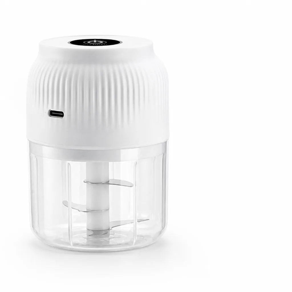 USB Rechargeable Electric Food Chopper with Stainless Steel Blades (300 ml)