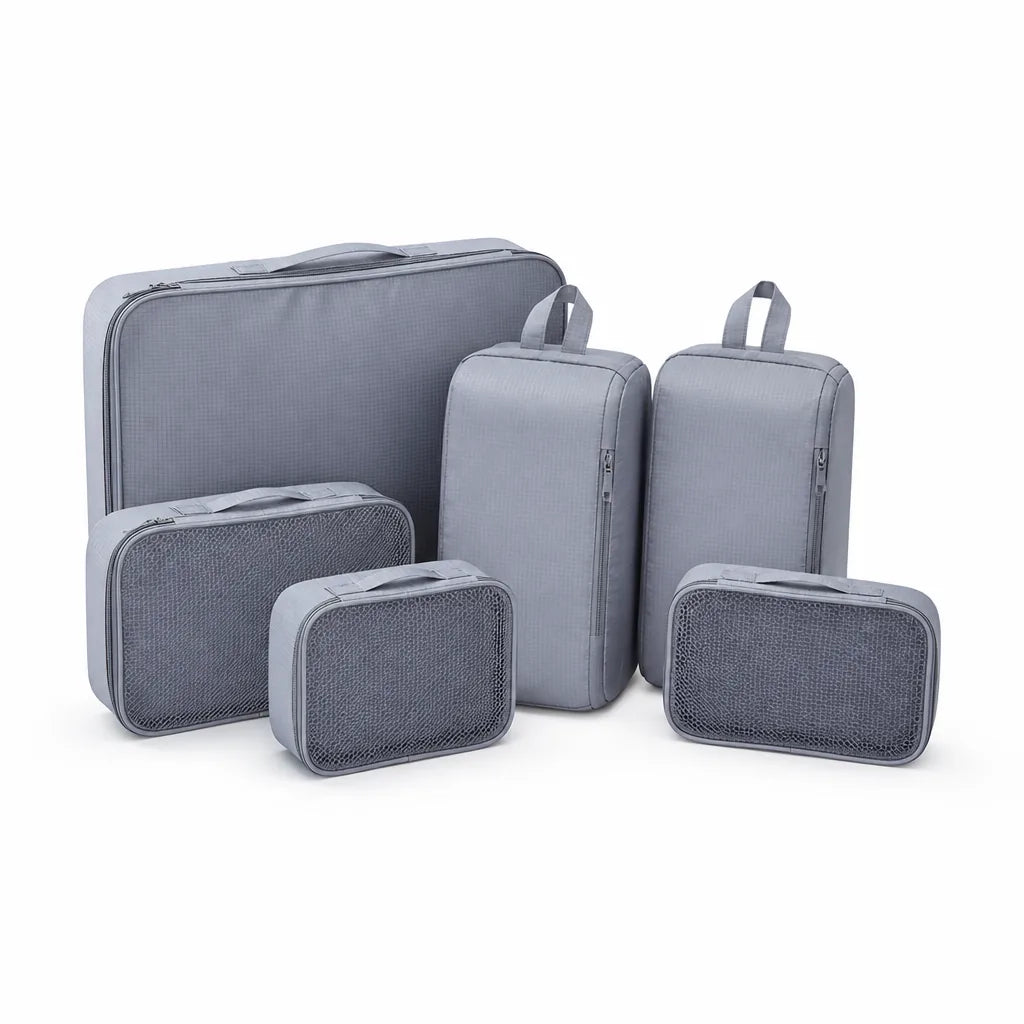 Waterproof Compression Packing Cubes (Set of 7)