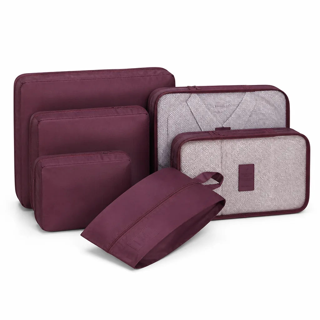 Waterproof Compression Packing Cubes (Set of 7)