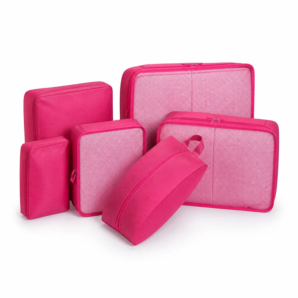Waterproof Compression Packing Cubes (Set of 7)