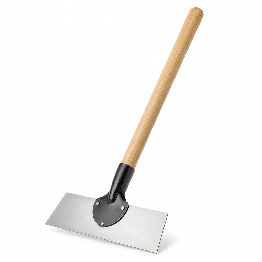 Wide Scraper Blade Wooden Handle Garden Hoe and Scraper